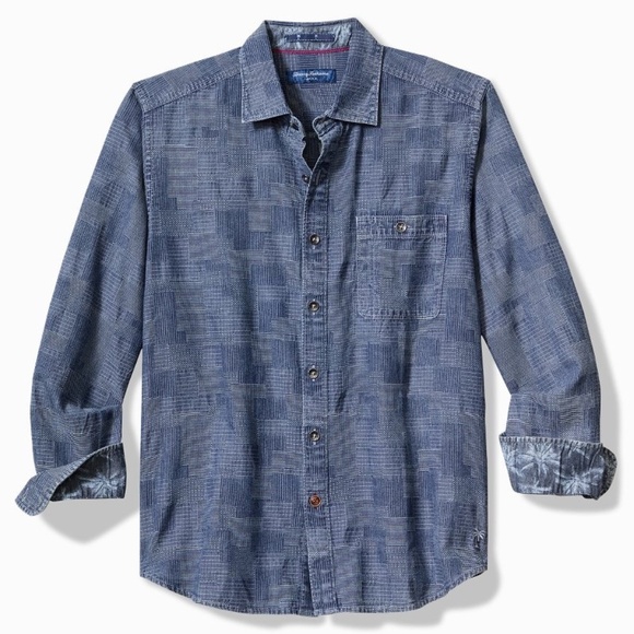 Tommy Bahama Other - Tommy Bahama Men's Paradise Patchwork Long-Sleeve Shirt EUC